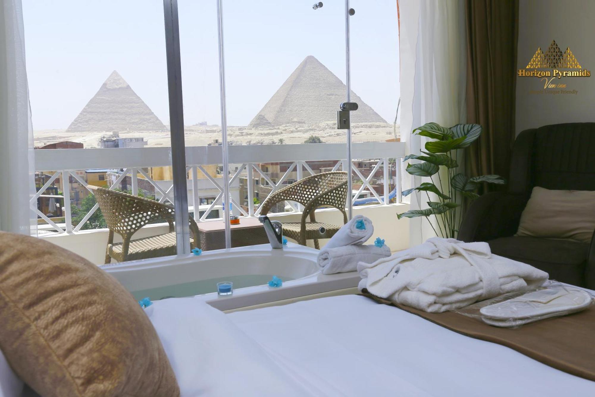 Horizon Pyramids View Inn Kafret el-Gabal Exterior foto