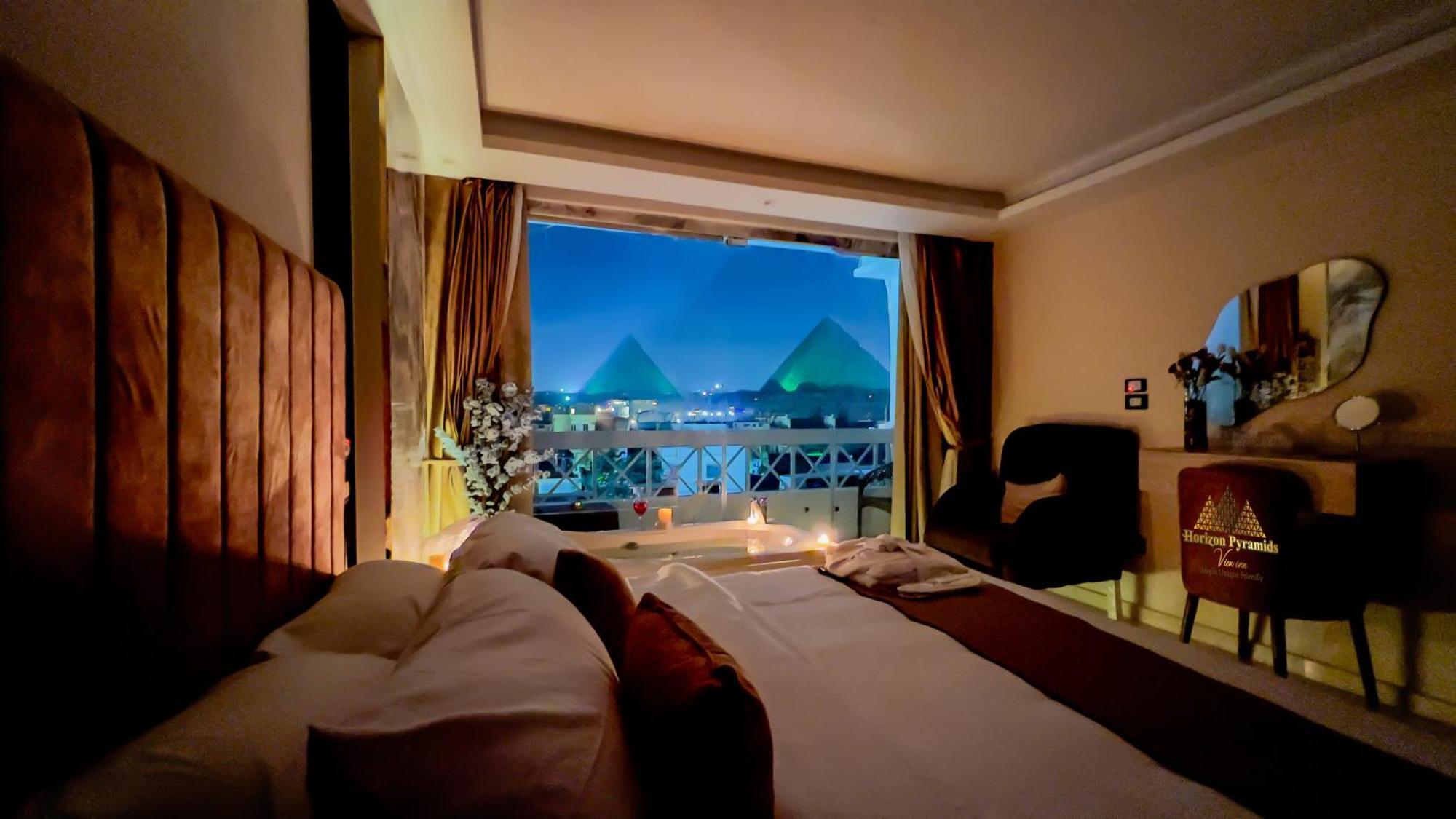 Horizon Pyramids View Inn Kafret el-Gabal Exterior foto