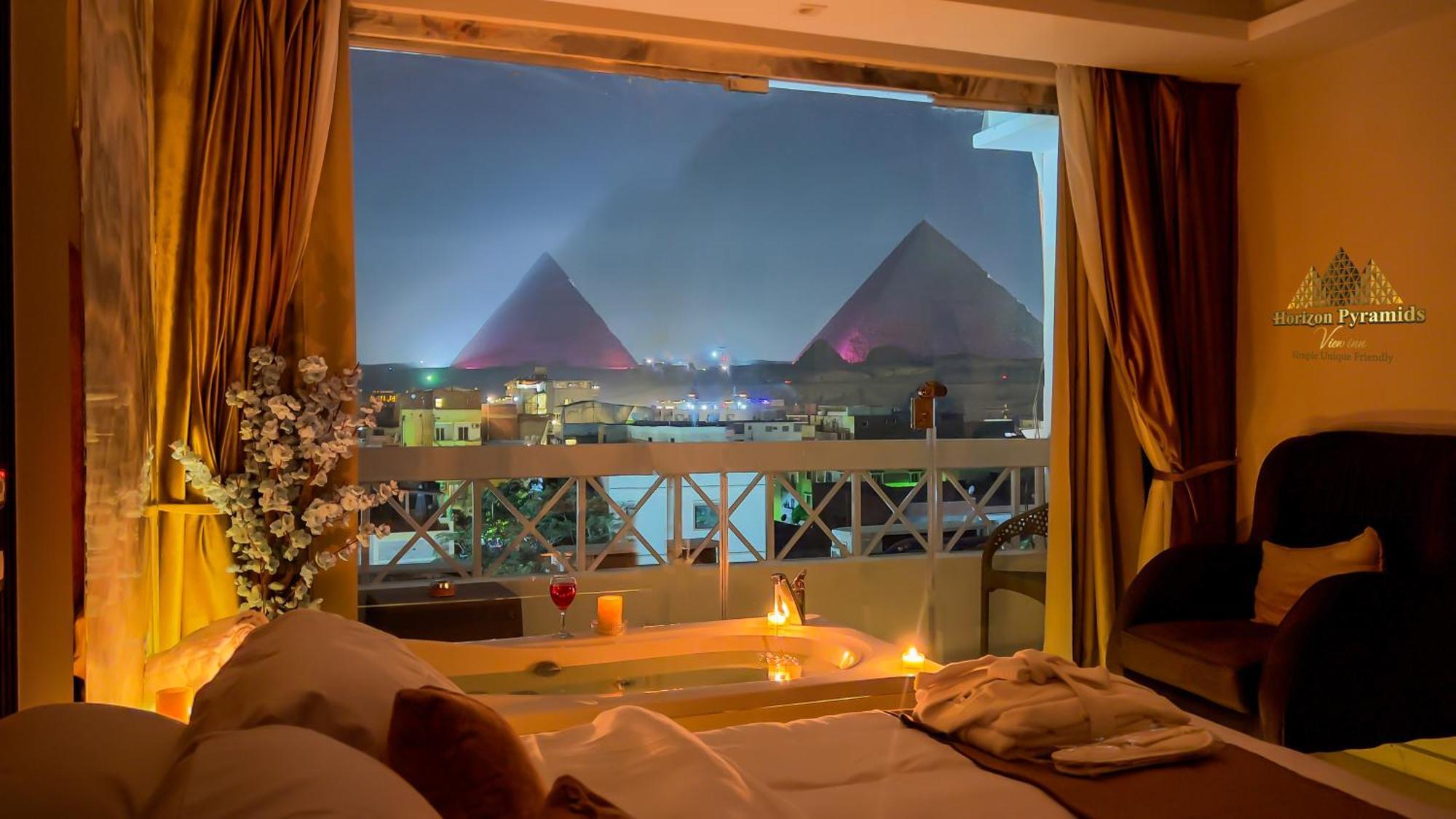 Horizon Pyramids View Inn Kafret el-Gabal Exterior foto